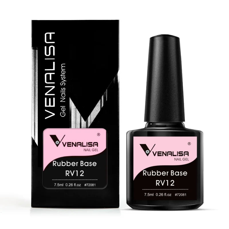 Rubber Base Coat Nail Gel Polish - Semi Transparent for French Nail Art - UV LED Curing