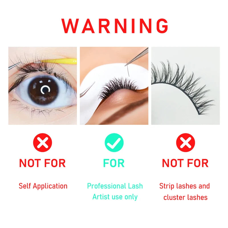 Professional Eyelash Extensions Glue - 8 Week Retention, Black, 5ml