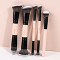 5PCS Makeup Brush Set with Synthetic Hair for Foundation, Blush, Concealer & Eyeshadow - Multi-Purpose Professional Brushes