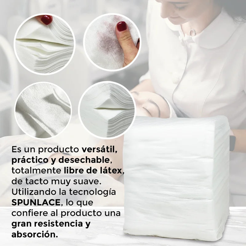 Disposable Spunlace Towels Pack - High Absorption & Hypoallergenic, Ideal for Hairdressing, Spa & Medical Use