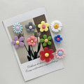 10-Piece Oval Kawaii Flower Refrigerator Magnets - Colorful & Strong for Home & Office