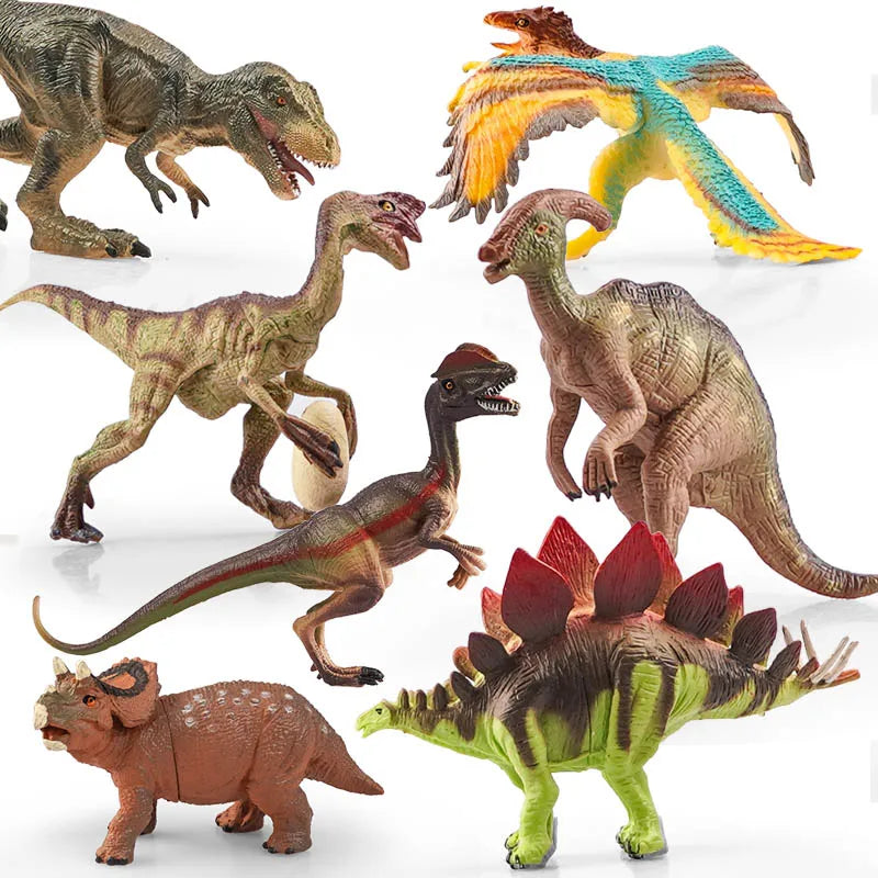 Jurassic Dinosaur Action Figures Set - Kids Toy Collection with Multiple Variants