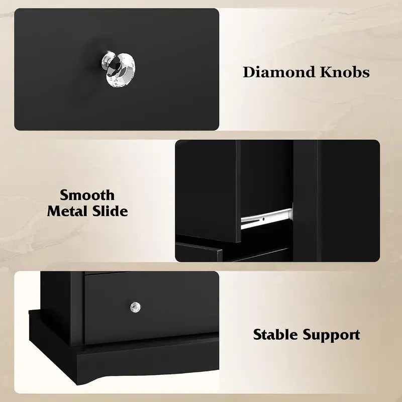 5-Drawer Dresser with Anti-Tip Safety, Large Capacity Modern Bedroom Storage