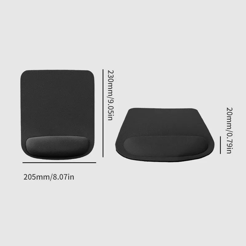 Ergonomic Mouse Pad with Gel Wrist Support - Non-Slip Office & Gaming