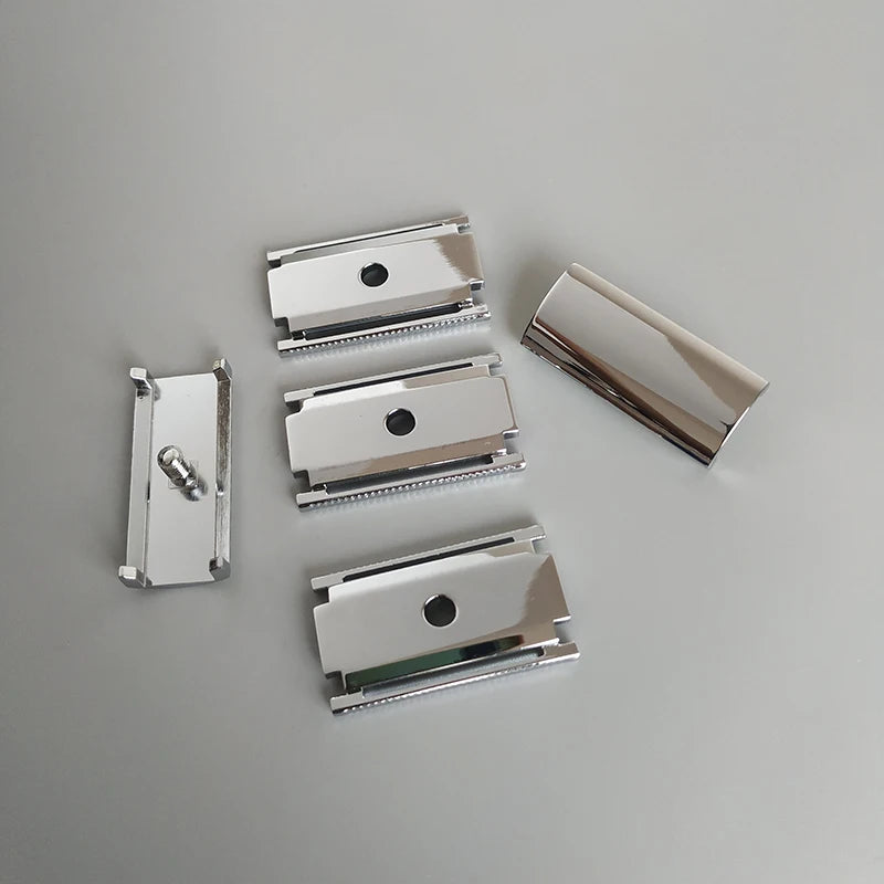 Double Edge Safety Razor with Zinc Alloy Head and Stainless Steel Handle - Multiple Colors