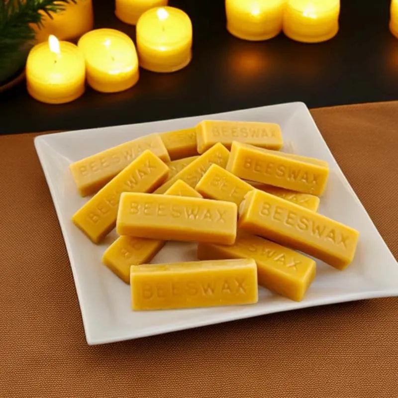 Beeswax Candle Wax Block for Candle Making & DIY Crafts - Eco Friendly, Cosmetic Grade