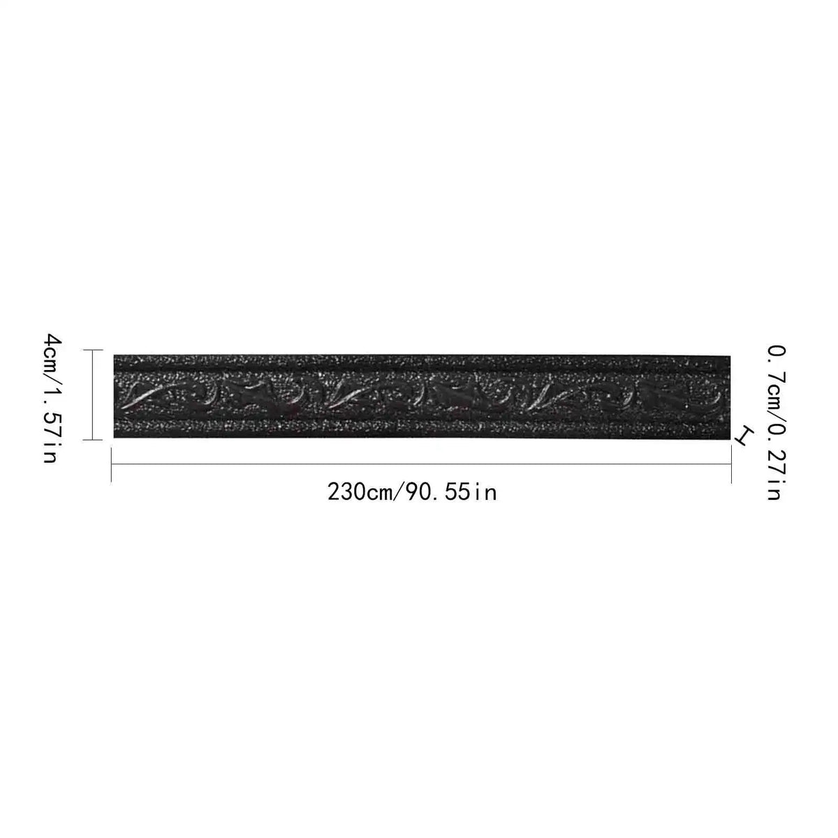 Self-Adhesive Waterproof Wall Border Strip 230cm for Home Decor