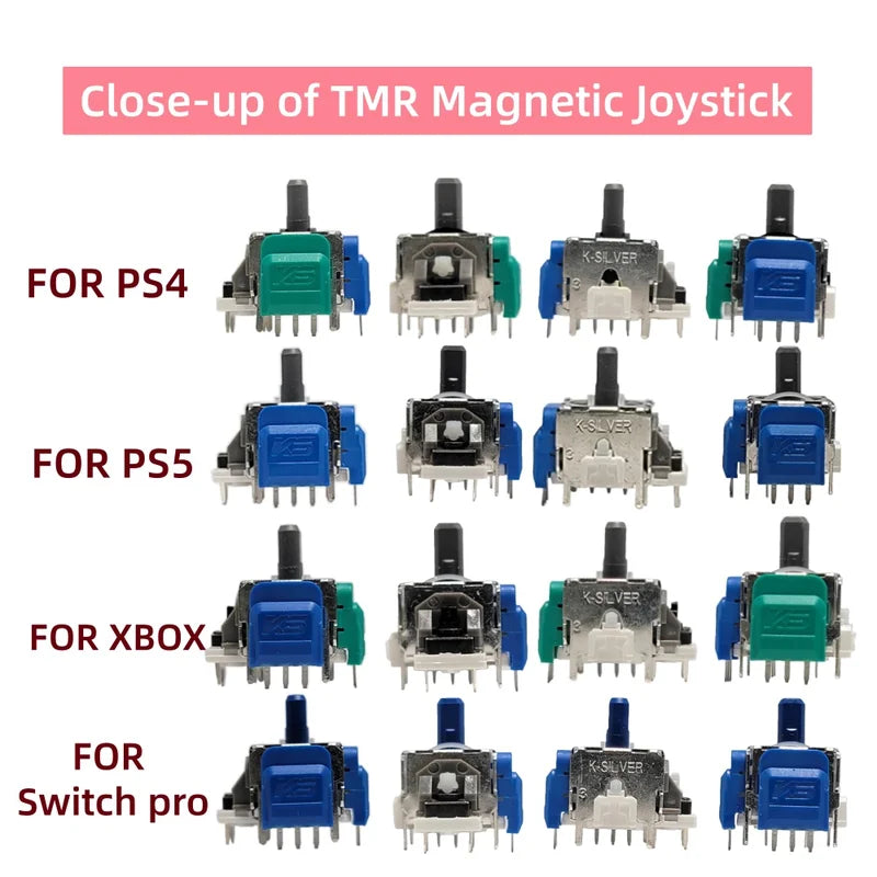 Electromagnetic Joystick Replacement for PS5 PS4 Switch Xbox Series Anti-Drift 2/4/10pcs