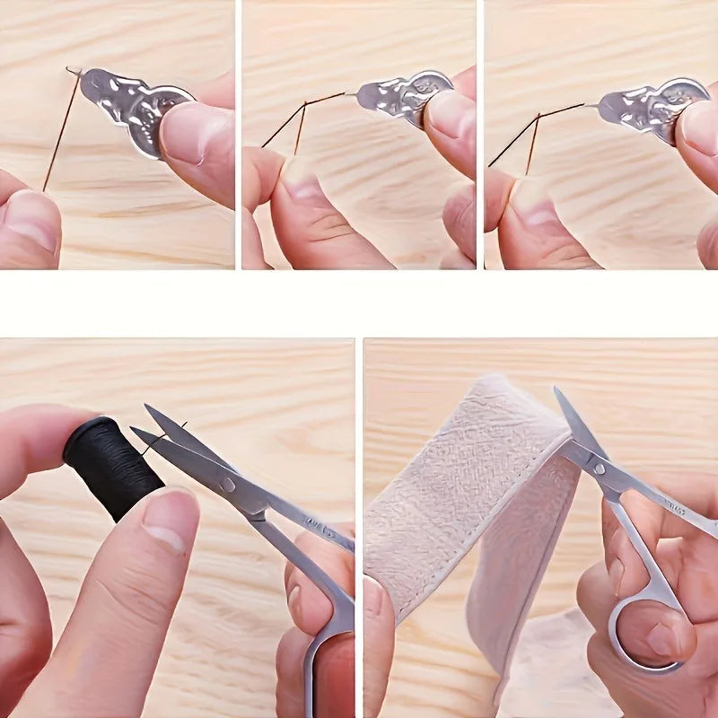 Portable Sewing Kit with Needles, Thread, Buttons & Scissors - Travel Emergency Repair Set