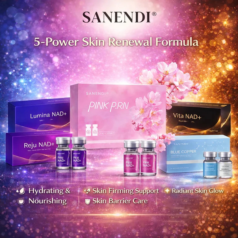 Facial Serum Set with Hyaluronic Acid Collagen Peptides for Anti-Aging & Skin Smoothing