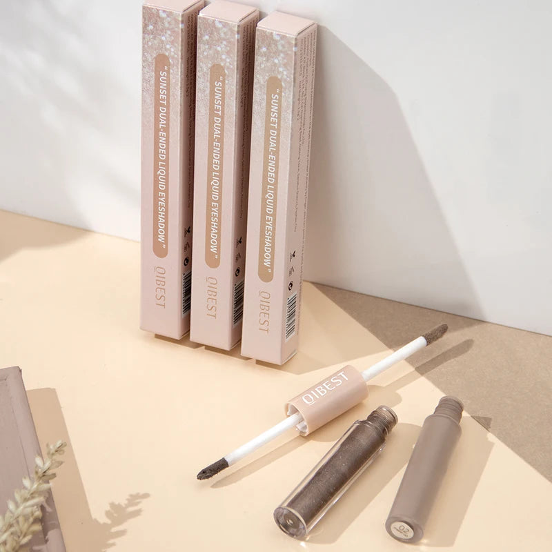 2-in-1 Pearly Matte Liquid Eyeshadow Stick Waterproof Cream Contour Shadow Pen