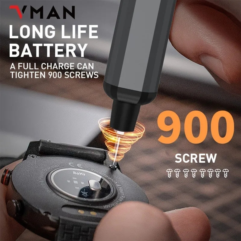 68 in 1 Precision Electric Screwdriver Set with Magnetic Bits & LED for PC & Watch Repair