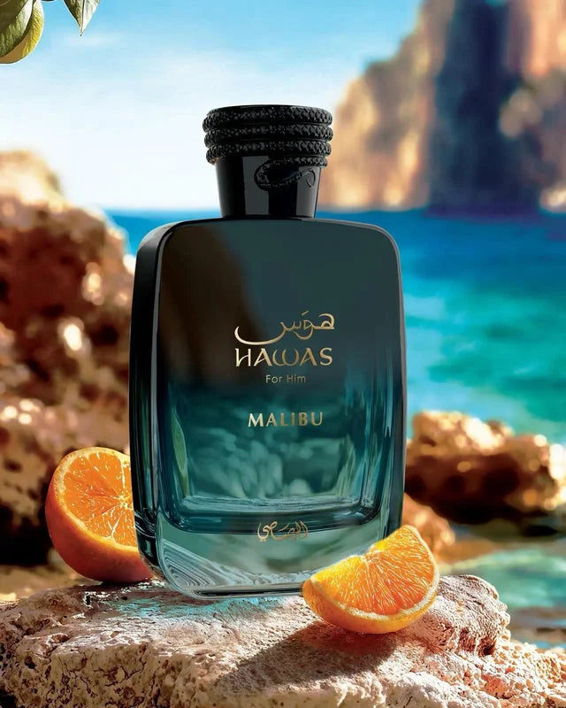 Men's Eau de Parfum Malibu 100ml Aquatic Citrus Fragrance Long Lasting