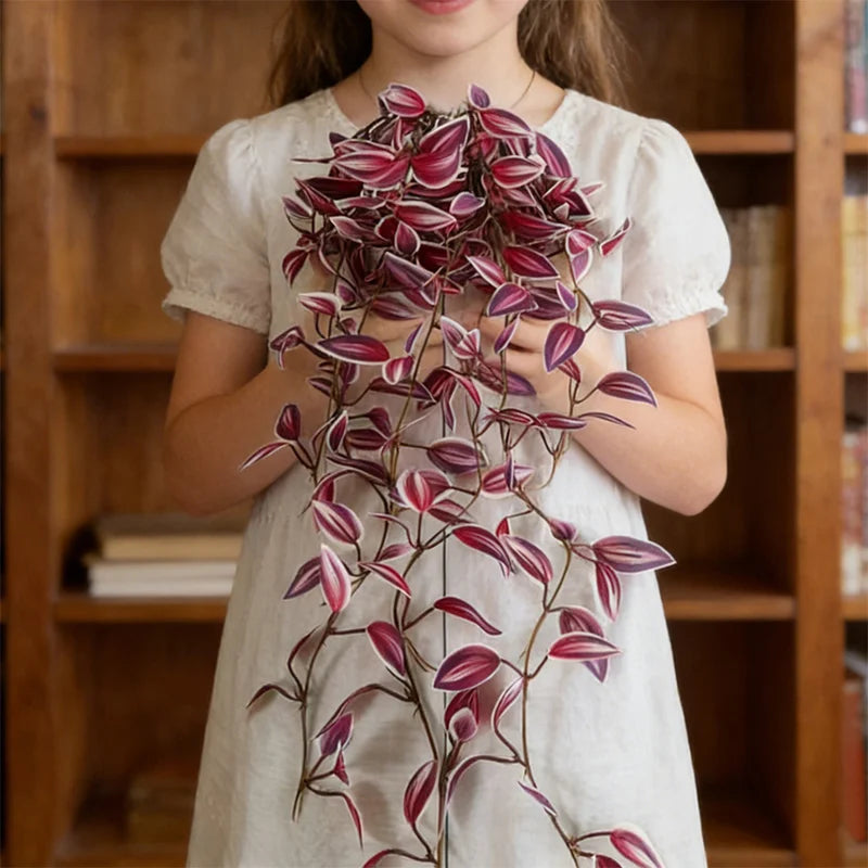 75cm Artificial Wall Hanging Plants Eucalyptus Silk Vines for Home & Wedding Decor