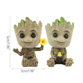 Anime Groot Character Flower Pot Pen Holder Home Decor Craft Organizer