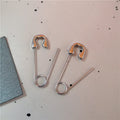 Y2K Punk Earrings Set with Star Heart Spiral Charms - Silver Tone, Multiple Colors