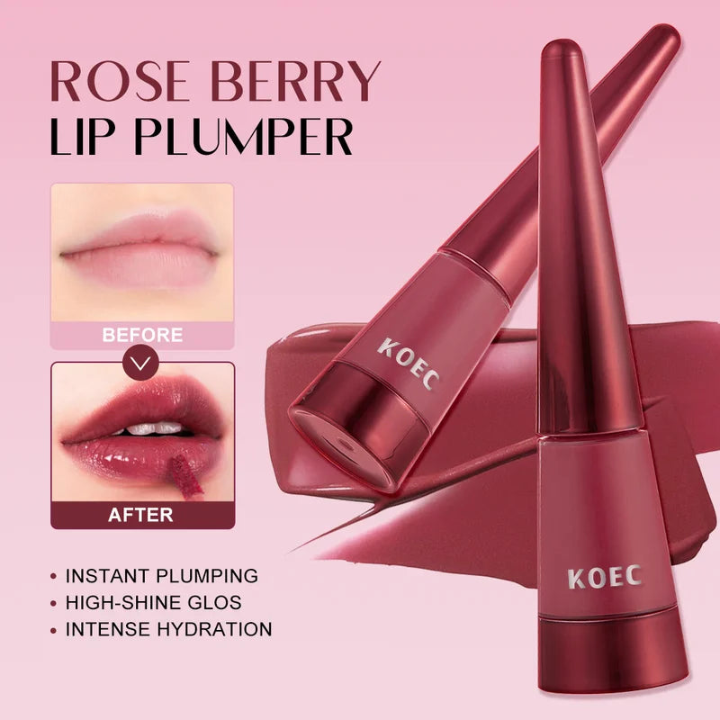 Moisturizing Lip Balm Set with Hyaluronic Acid, Plumping & High Shine Lip Gloss | 3PCS