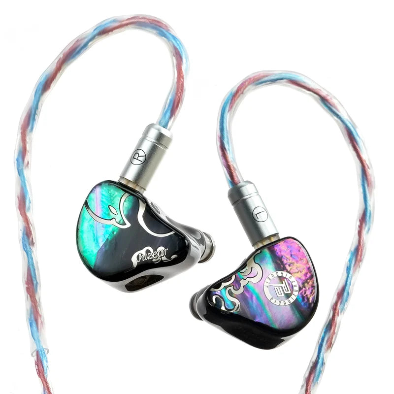 Hybrid In-Ear Earphones with Detachable Cables - HiFi Sound, 3BA + 1DD