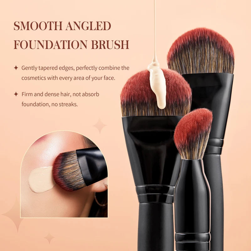 Professional Makeup Brushes Set 3-21 Pcs Synthetic Face Eye Contour Tools