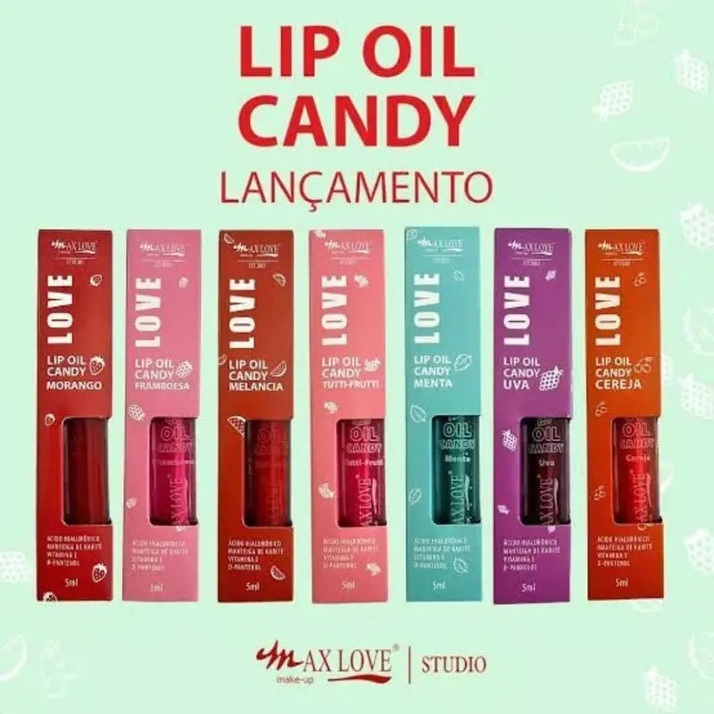 Moisturizing Lip Oil Candy Max Love - Hydrating Gloss with Natural Oils