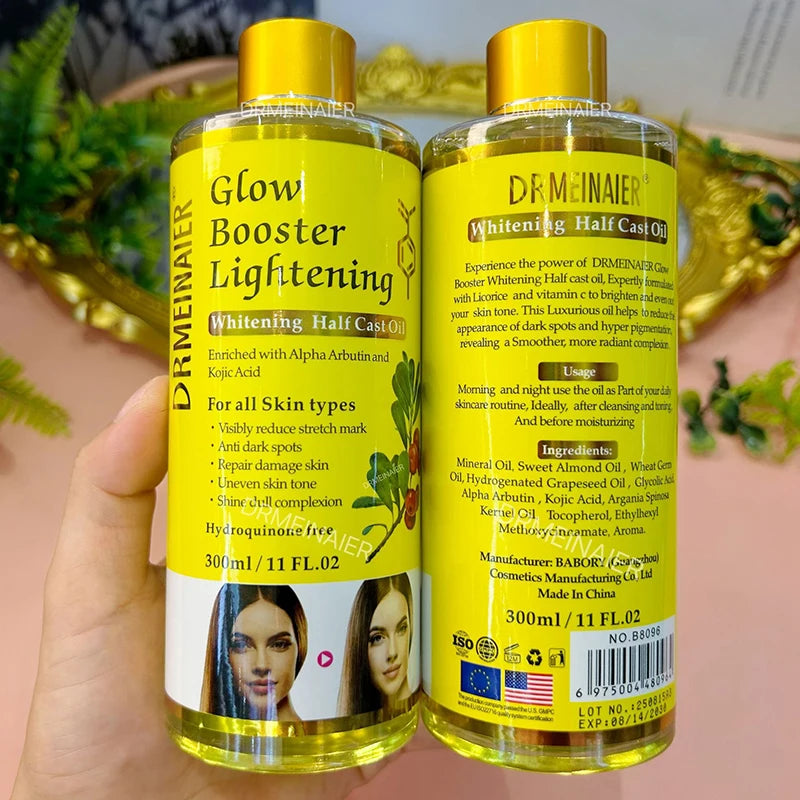 Brighten Serum with Alpha Arbutin & Kojic Acid - Face & Body Moisturizer & Oil