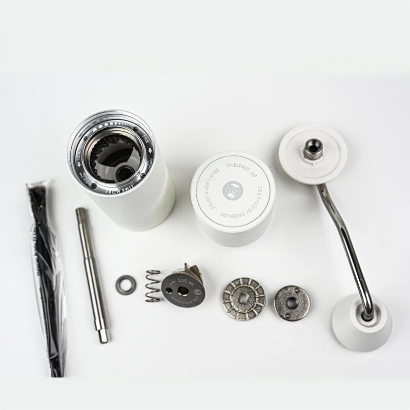 Manual Coffee Grinder - Portable Burr Hand Mill for Espresso & Pour Over