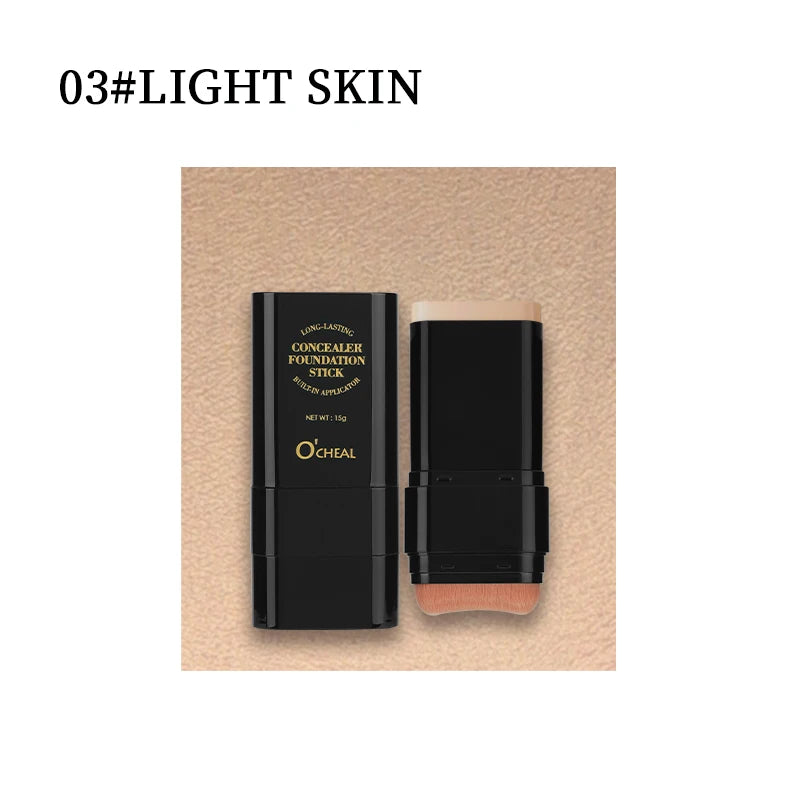 Concealer Foundation Stick - Waterproof Matte Face Makeup for Contouring & Coverage