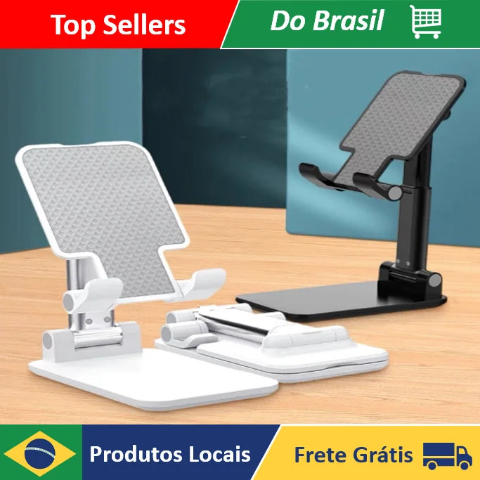 Adjustable Portable Phone and Tablet Stand - Foldable Desk Support