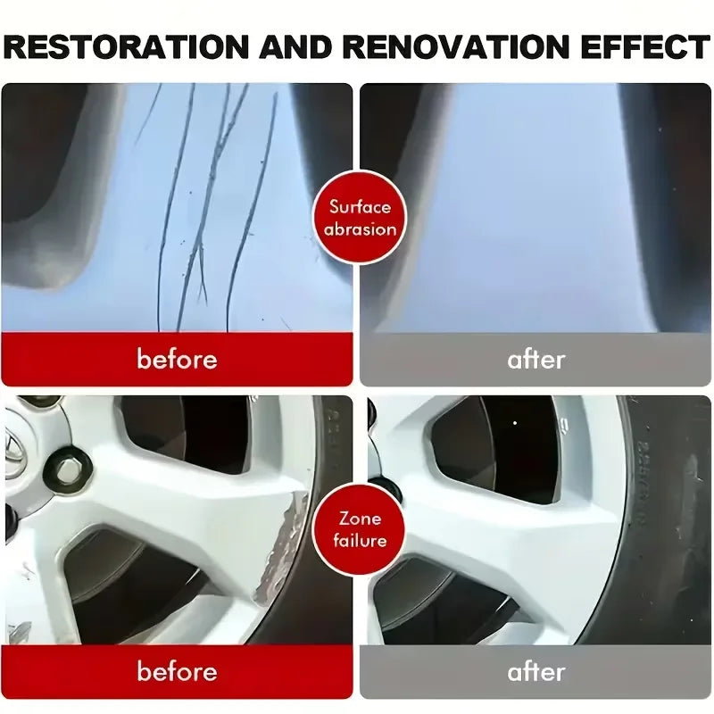 Chrome Polish & Restorer Wax for Wheels Exhaust Vehicle Accents - Scratch-Free Shine