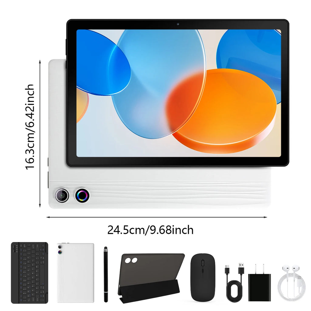 10.1 Inch Android Octa Core Tablet 24GB RAM 64GB Storage 8MP Camera Support TF Card