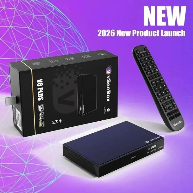 Android TV Box 8K HDR Media Player with Remote, 64GB Storage, Wi-Fi 6