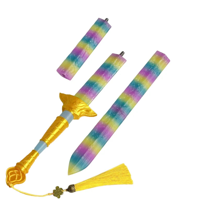 Colorful LED Sword Cosplay Prop for Women Halloween Carnival Roleplay