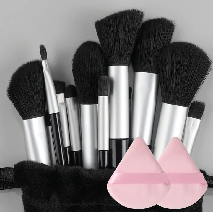 13-Piece Makeup Brush Set with Soft Blush, Foundation, Concealer & Eyeshadow Brushes