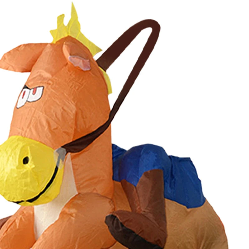 Inflatable Horse Costume for Adults and Kids - Hilarious Party Cosplay