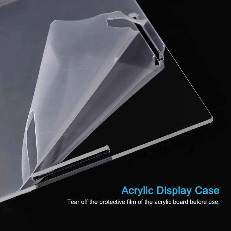 Acrylic Display Box Countertop Organizer Stand Dustproof Showcase for Figures Toys Collectibles