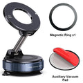 Magnetic Car Phone Holder with 360° Rotation & Vacuum Suction Mount – Universal Dashboard & Windshield Mount
