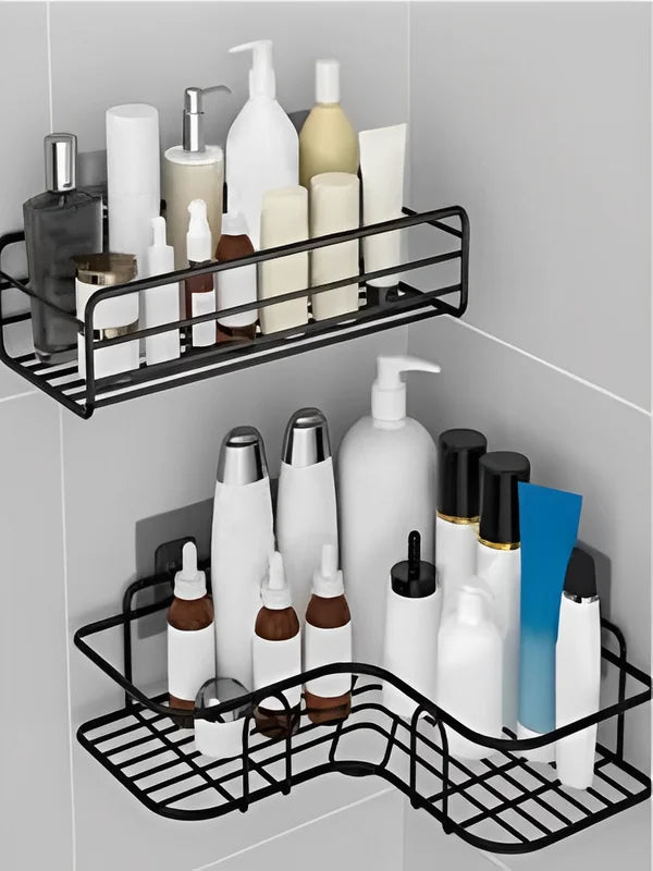 Wall Shelf Stand for Bathroom Kitchen Laundry with High Wall Stickers - Nevedie Store