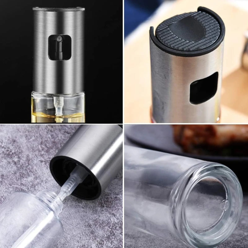 Multi-Purpose Oil Spray Bottle for Cooking & Grill - Refillable, Leak-Proof