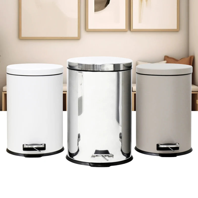 Noiseless Pedal Trash Can 20L Household Waste Bin - Easy Life