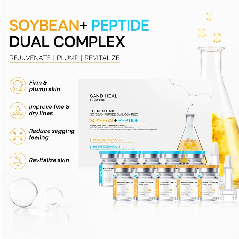 Copper Peptide & Hyaluronic Acid Facial Serum for Hydration - Skin Care Essence