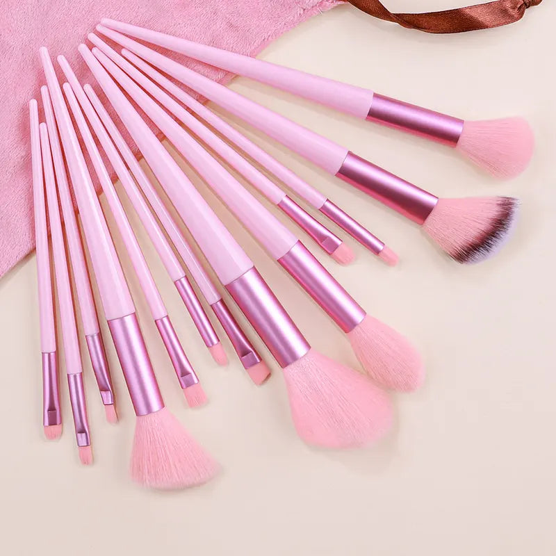 13-Piece Makeup Brush Set with Soft Blush, Foundation, Concealer & Eyeshadow Brushes
