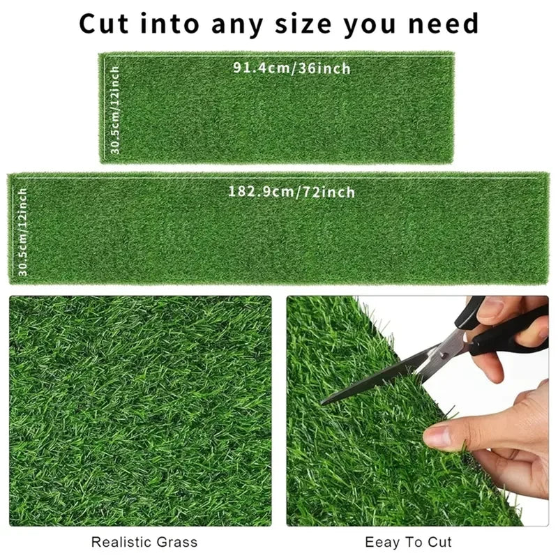 Artificial Grass Runner for Table Decor - Durable Easy-Clean Rectangular Cover for Events