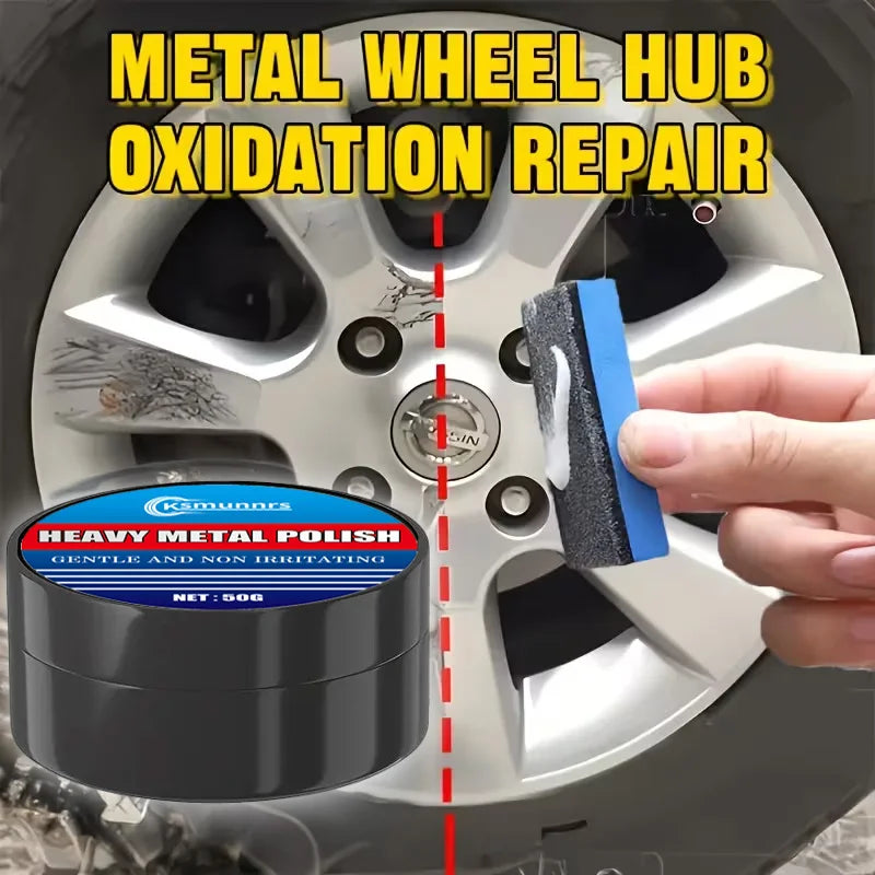 Chrome Polish & Restorer Wax for Wheels Exhaust Vehicle Accents - Scratch-Free Shine