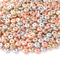 200Pcs Mixed Color 6mm Bead Spacer Wheel Charm for DIY Jewelry Making