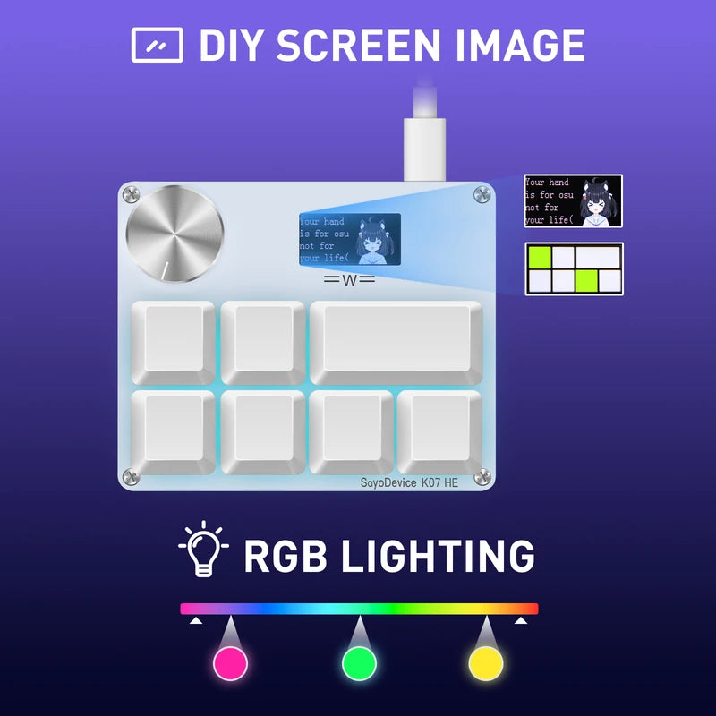 RGB Magnetic Switch for Gaming Keyboard - Rapid Trigger, Customizable Stroke