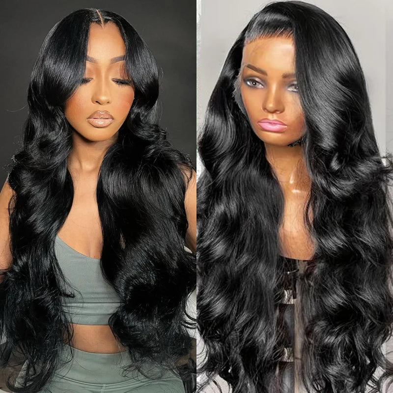 Brazilian Remy Human Hair Wigs with Lace Front and Pre-Plucked Hair for Women