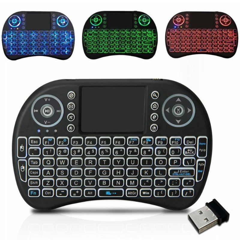 Wireless Mini Keyboard with Touchpad for Smart TV, PC, Xbox, PS3