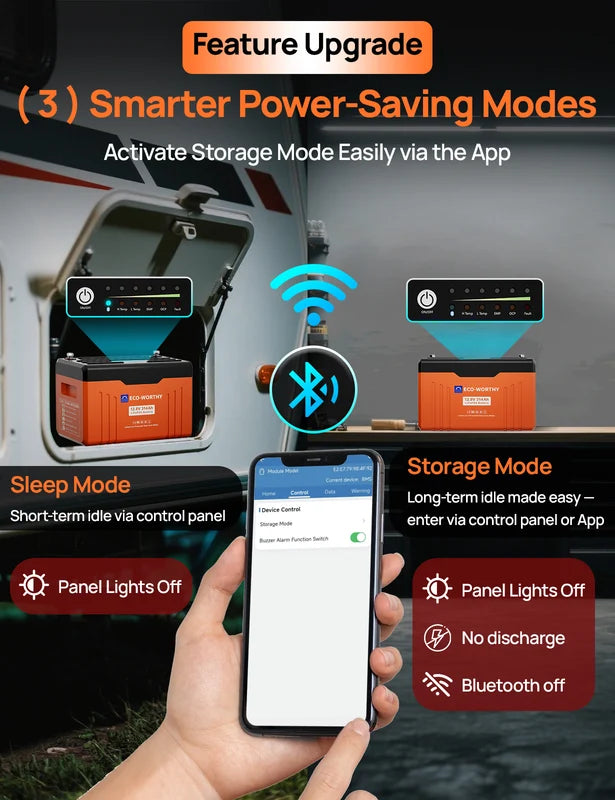 12V 314Ah Lithium Iron Phosphate Battery with Bluetooth Monitor for Off-Grid RV