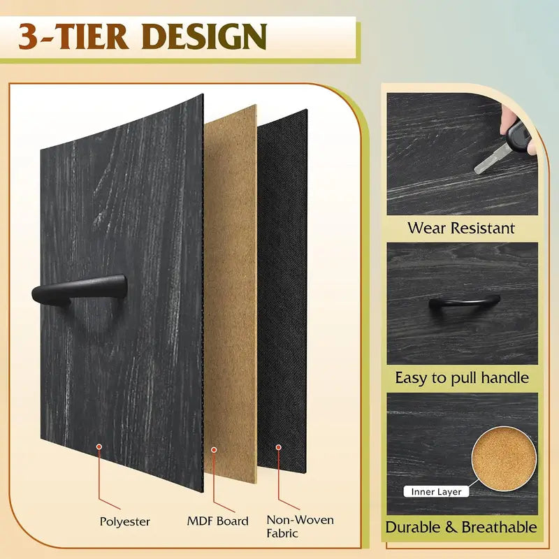 8-Drawer Fabric Dresser Storage Tower for Bedroom Organizing