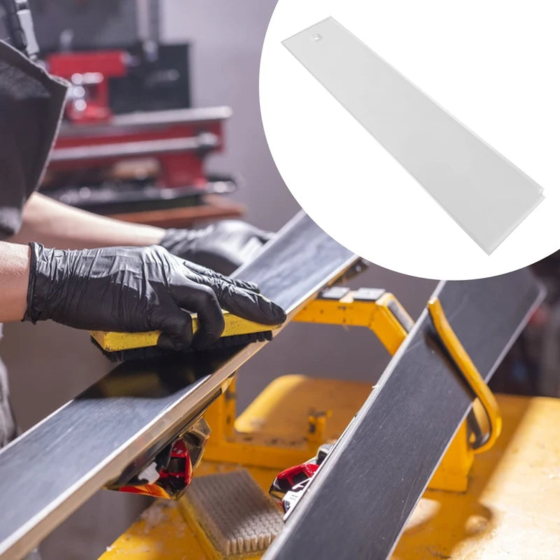 Ski & Snowboard Wax Scraper Stainless Steel Notch Tool for Removing Excess Wax